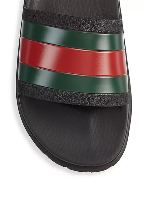 gucci adidas slides red|Gucci slides saks fifth.